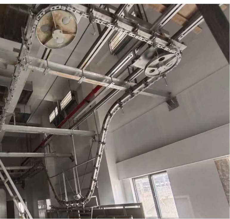 Автоматический конвейер для живых свиней (горячеоцинкованная двутавровая гусеница и кованая цепь)