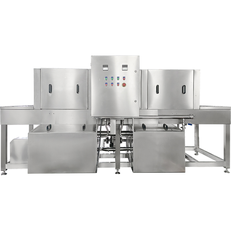 Автоматическая машина для мойки коробок туннельного типа с конвейерной линией